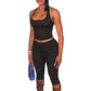 Conjunto de Top Halter con Lunares y Pantalones para Mujer