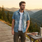 🛍️ 50 % Rabatt – 2026 Denim-Hemd für Herren – kurzärmelig, lässiger Schnitt, vielseitig für Alltag & Freizeit 🌿