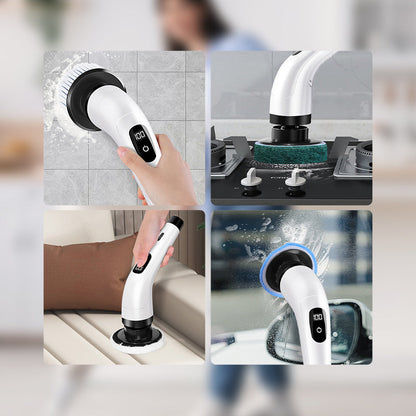 🎉 Venta 2026 — ¡Más de 28.500 Vendidos! 🧵 Set de Cepillo Eléctrico de Limpieza 8 en 1 🏠