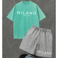 👕🩳 Conjunto Casual de Camiseta y Shorts para Hombre – ¡50% DESCUENTO! Corte relajado, transpirable, perfecto para el verano. 🔥☀️