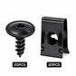 Set Universal de Clips en U y Tornillos Metálicos para Coche