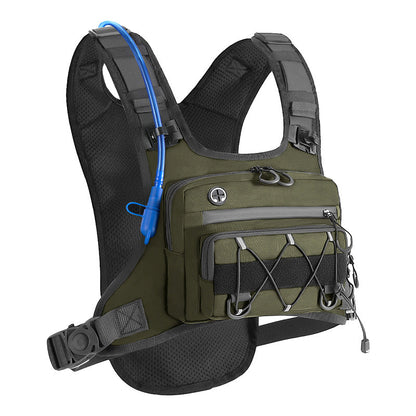🔥Venta Caliente 50% OFF🔥 Chaleco Ciclista Delantero y Trasero para Hombre – Listo para Hidratación, 3L de Almacenamiento, Malla Transpirable 🏃