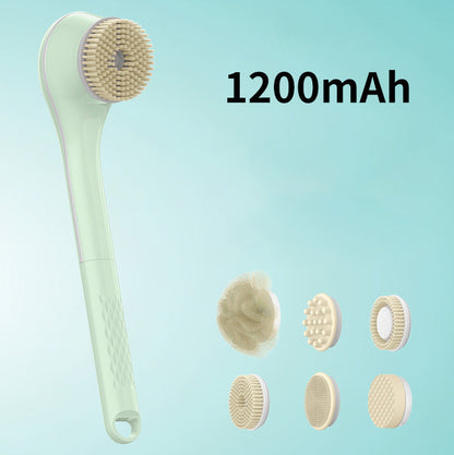 🚿 50 % RABATT NU! ✨ Elektrisk duschborste med långt skaft – enkel helkroppsrengöring & hudvård – som en spa-upplevelse hemma 🧖‍♀️