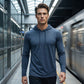 Camiseta de Manga Larga con Capucha Transpirable para Hombre