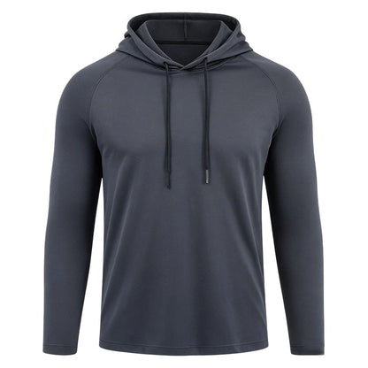 Camiseta de Manga Larga con Capucha Transpirable para Hombre