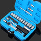 🔧 Kit de Llave de Trinquete con Vasos de 29 Piezas