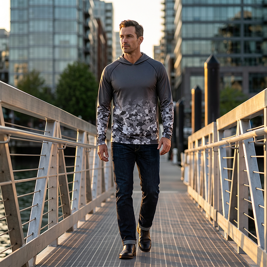 🎉 ¡TIEMPO LIMITADO 50% OFF! 🎣 Sudadera con Capucha de Pesca UPF 50+ – Pesca Sin Quemarte ☀️