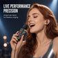 Auriculares Bluetooth Karaoke con Clip de Solapa Seguro