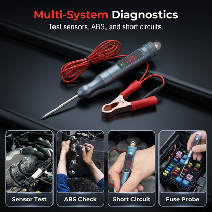 🔧 ¡50% DE DESCUENTO! ⚡ Pluma Probadora de Circuitos Automotrices Digital – Detección precisa, pantalla fácil de leer y segura – Perfecta para diagnóstico y reparación eléctrica de autos 🚗