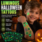 🎃💡 ¡Ilumina tu Look de Halloween! Tatuajes Temporales Fluorescentes que Brillan en la Oscuridad | Resistentes al Agua y Accesorios Divertidos para Fiestas
