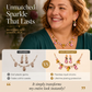 🌸💫 ¡50% DESCUENTO! 💎 Conjunto de Collar y Pendientes Tulipa – Pétalos Delicados, Brillo Deslumbrante