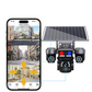 🔋 ¡50% DESCUENTO – Cámara de Vigilancia Solar Inalámbrica – 3 Objetivos, 3 Imágenes Simultáneas, Visión Nocturna, IP66 – Perfecta para Casa y Jardín ☀️