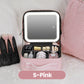 💝 Neceser de Maquillaje Portátil con Espejo LED – Luz Natural, Compartimentos Ajustables y Recargable ✨