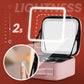 💝 Neceser de Maquillaje Portátil con Espejo LED – Luz Natural, Compartimentos Ajustables y Recargable ✨