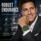✨ Reloj de Cuarzo de Lujo para Hombre – Brillante y Elegante. Resistente al Agua, Anti-Arañazos y Diseñado para Destacar. 😎⌚
