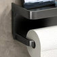 🚿 Portarrollos de Baño con Estante de Almacenamiento – Sin Taladro, Impermeable y Multifunción ✨