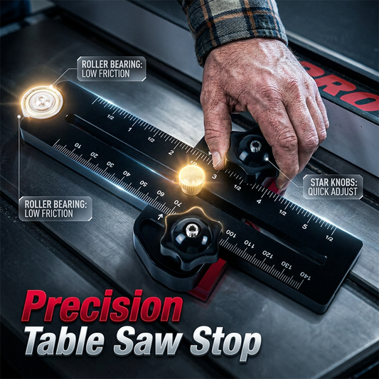 🔧 Oferta 2026 — ¡Más de 58.900 Vendidos! ⚙️ Tope de Sierra de Mesa de Precisión Portátil Negro