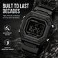 ⌚ Reloj deportivo digital 🌊 – resistente al agua hasta 50 metros, pantalla LED iluminada y diseño robusto 🏔️