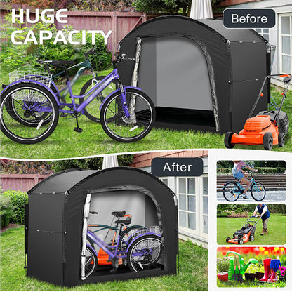 🚲🏕️ Tienda de Almacenamiento Exterior Impermeable – Para Bicicletas, Equipos de Camping, Muebles de Jardín y Más ⛺✨