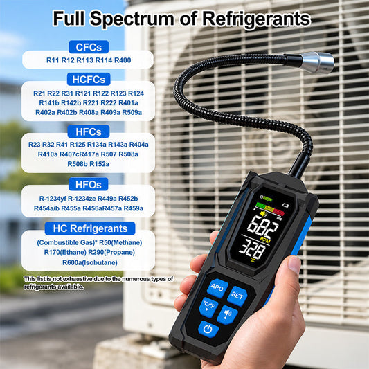 🔍 ¡Venta 2026 – Más de 67.800 Vendidos! 🔧 Detector de Fugas de Halógenos Recargable para Aire Acondicionado