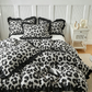 🐆 ¡50% DE DESCUENTO AHORA! 🛏️ Juego de Funda Nórdica Estampado Leopardo con Volantes – Tela Suave, Detalles Elegantes y Diseño Atrevido – Perfecto para una Renovación Acogedora del Dormitorio ✨