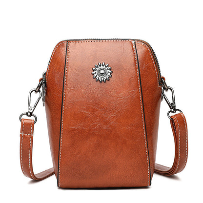 👜Bolso de hombro de cuero PU para mujer con teléfono móvil🎉