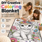 🎨 Manta para Colorear DIY para Niños – Franela Lavable, Diseños Creativos y Diversión en Familia