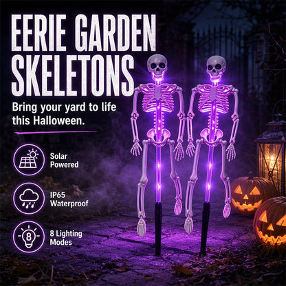 🎁2026 New Arrivals 50% OFF💥Luces Solares de Calavera para Jardín con Brillo de Colores Cambiantes 👻¡Ideales para Patio, Porche y Caminos de Terror! 🪦💡