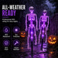 🎁2026 New Arrivals 50% OFF💥Luces Solares de Calavera para Jardín con Brillo de Colores Cambiantes 👻¡Ideales para Patio, Porche y Caminos de Terror! 🪦💡