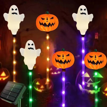 Luces de Estaca de Calabaza de Halloween Impermeables