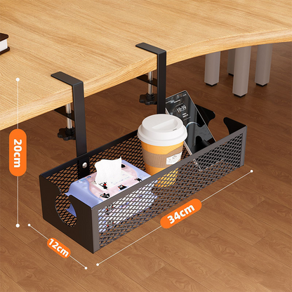 🔌 ¡50% de descuento! Bandeja organizadora de cables bajo escritorio con abrazaderas