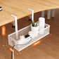 🔌 ¡50% de descuento! Bandeja organizadora de cables bajo escritorio con abrazaderas