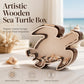 🎉 Venta 2026 — ¡Más de 15.300 vendidos! 🐢 Caja Organizadora de Madera con Diseño de Tortuga Marina ✨