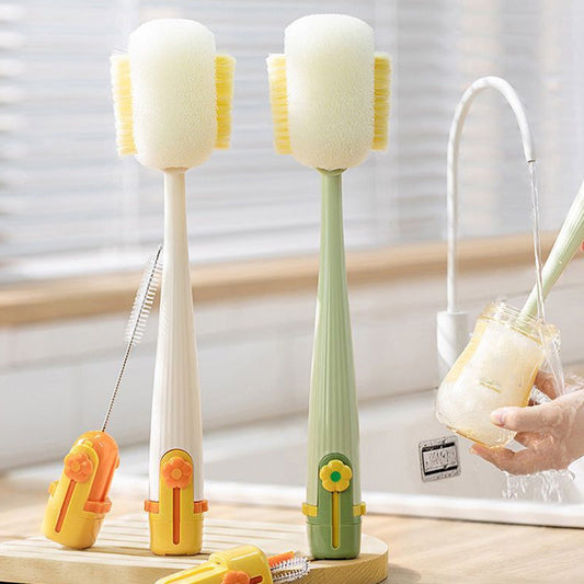 🧽✨ Cepillo limpiador 5 en 1 para botellas y popotes