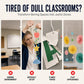 ✏️🔥 ¡50% DE DESCUENTO! Decoraciones Colgantes en Espiral con Diseño de Lápices de Colores – Fondo Escolar· Agradecimiento al Profesor y Celebración en el Aula ✨