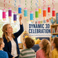 ✏️🔥 ¡50% DE DESCUENTO! Decoraciones Colgantes en Espiral con Diseño de Lápices de Colores – Fondo Escolar· Agradecimiento al Profesor y Celebración en el Aula ✨
