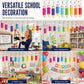 ✏️🔥 ¡50% DE DESCUENTO! Decoraciones Colgantes en Espiral con Diseño de Lápices de Colores – Fondo Escolar· Agradecimiento al Profesor y Celebración en el Aula ✨