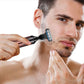 🪒 Kit de afeitado y cuidado masculino 4 en 1 · Recortadora eléctrica recargable con mango para la espalda