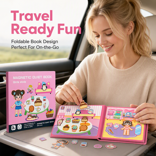 🧩 ¡50% DE DESCUENTO! 👦 Libro Magnético de Escenas para Niños – Escenas plegables con puzzles magnéticos y educativos – Estimula la creatividad y el aprendizaje para niños y niñas ✨