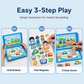 🧩 ¡50% DE DESCUENTO! 👦 Libro Magnético de Escenas para Niños – Escenas plegables con puzzles magnéticos y educativos – Estimula la creatividad y el aprendizaje para niños y niñas ✨