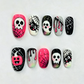 📢📢 ¡50% DE DESCUENTO! ⏰ 30 uds. 🎃 Set de Uñas Postizas de Halloween