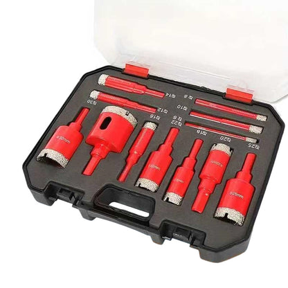 Kit de 12 Brocas Sierra de Diamante en Seco para Azulejos