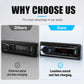 ⏳¡Oferta por Tiempo Limitado!⏰Radio Bluetooth para Coche – Bluetooth 5.0· Doble USB y Audio sin Pérdidas (FLAC/APE). Llamadas manos libres· sonido nítido – ¡mejora tu conducción! 📻✨