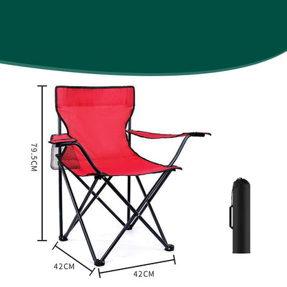 Silla de Camping Plegable Portátil con Portavasos