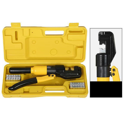 🔧 ¡50% DESCUENTO AHORA! 💪 Prensadora Hidráulica Manual – Moldes Hexagonales· Matrices Intercambiables y Mangos Aislados – Para Terminales de Cobre y Aluminio ⚡