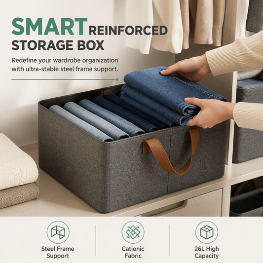 📢📢50% OFF!! ⏰Cesta Plegable con Asas para Almacenamiento