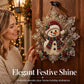 🎄 Kit de Arte con Diamantes Navideños – Adornos Colgantes DIY Brillantes para Puerta· Ventana y Pared