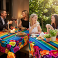 📢📢50% OFF!! ⏰Mantel Impermeable con Estampado Floral para Comedor y Fiestas