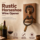 🍷 ¡40% DE DESCUENTO POR TIEMPO LIMITADO! ✨ Sacacorchos Vintage Montado en Pared con Herradura – Elegante· Decorativo y Fácil de Usar – Diseño Rústico de Hierro para Bar en Casa y Terraza 🏡