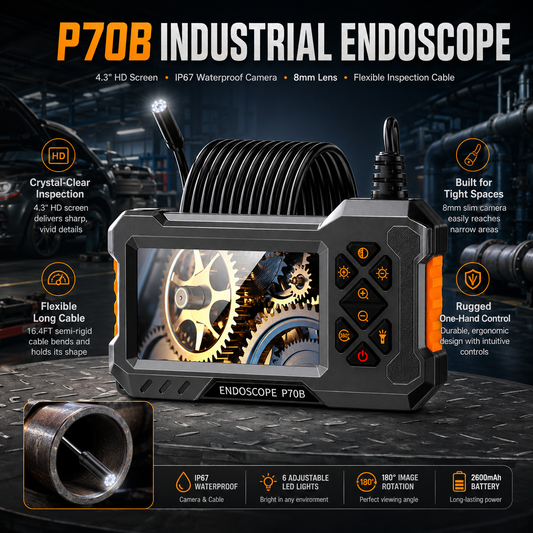 Endoscopio Industrial HD Impermeable Portátil